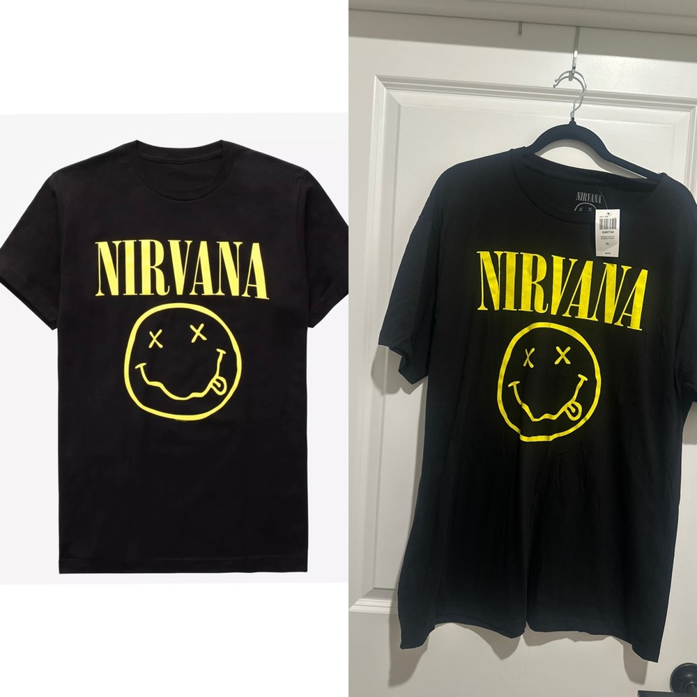NWT Nirvana T-Shirt size Medium Hot Topic 🖤💛